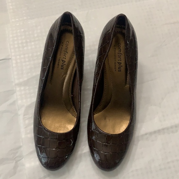 Predictions brown crocodile print heels - Picture 6 of 17